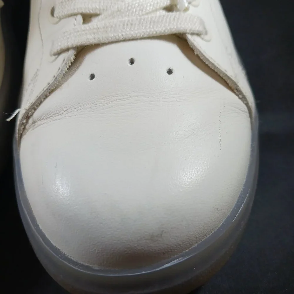 Tory Burch Howell Court Ivory Leather Sneaker Women's size 9M